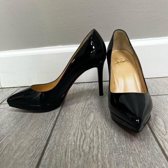 Christian Louboutin Black Pigalle Plato 120 Patent Calf - Picture 7 of 8